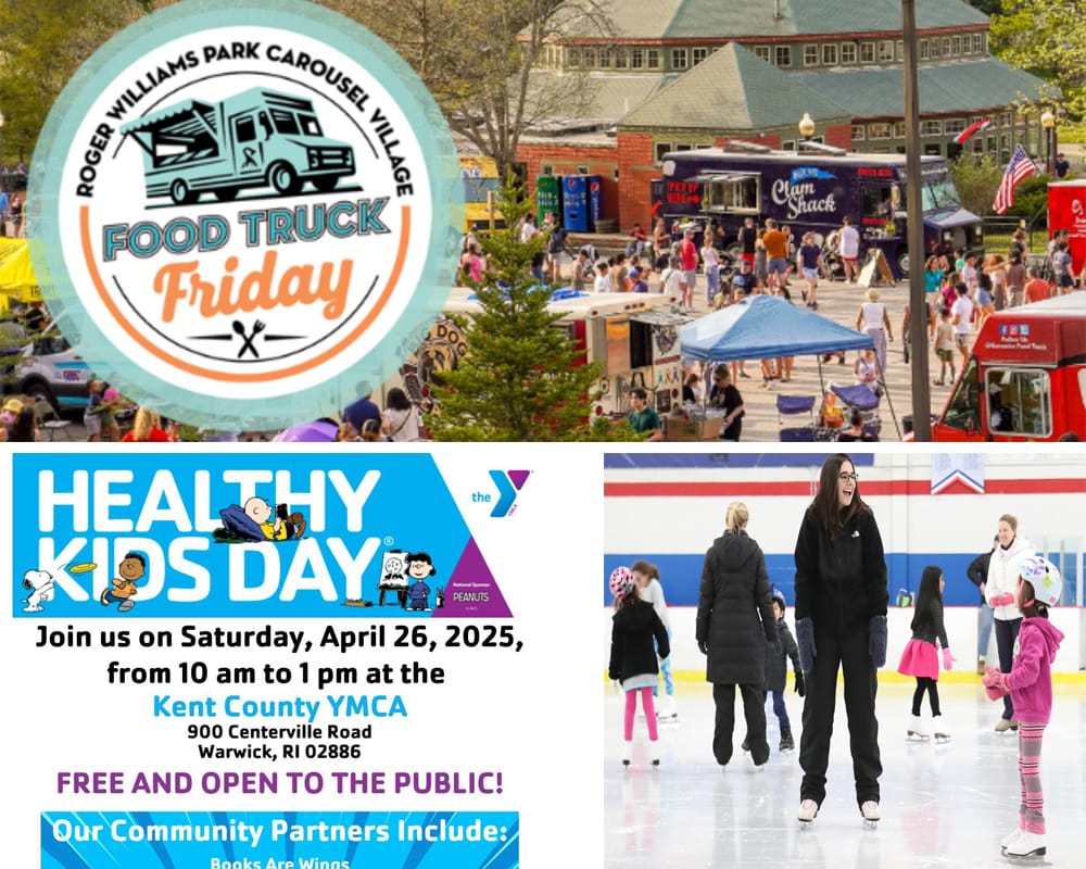 [CREDIT: WP Composite] Warwick Weekend events include food truck Friday, Health Kids Fair Saturday at the Y, a fundraising car wash and public skating.