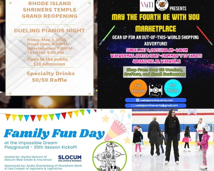 Warwick weekend events feature two sunny spring days, a family fun day, Star Wars themed market and the Shriner's Temple grand opening.
