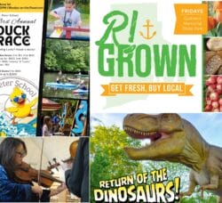 [Credit: WP Composite] This week's Warwick Weekend Events include a duck race, farmers markets, a concert, and dinos.