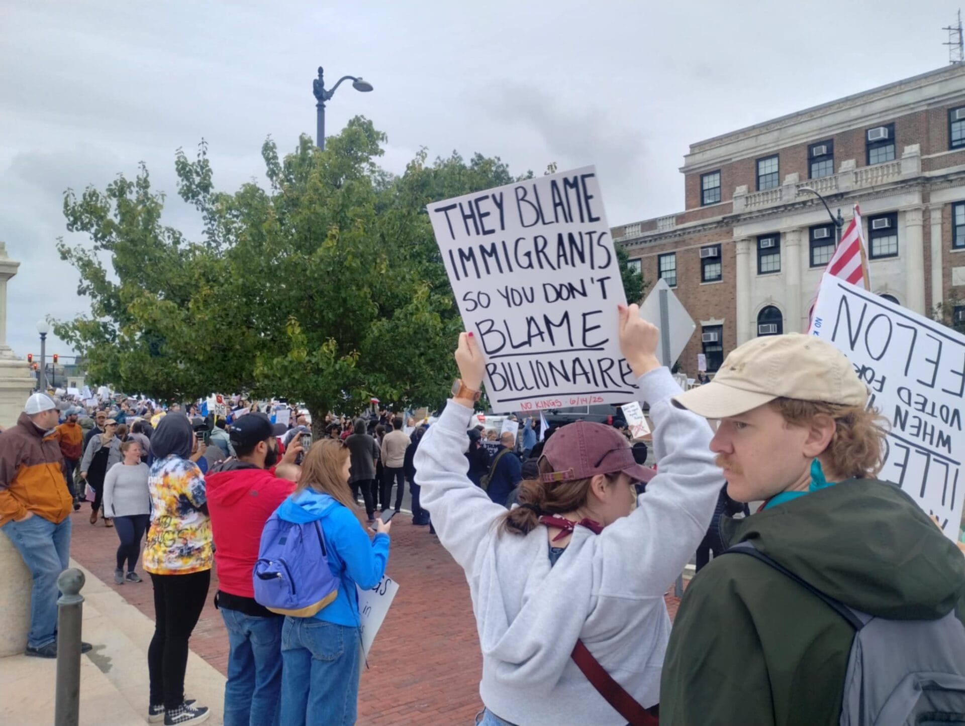 [CREDIT: Jim Taylor] Thousands attended the third 'No Kings' nationwide rally June 14 at the State House. 
