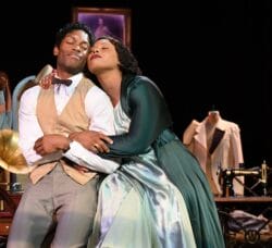 [CREDIT: Mark Turek] From left, Horne and West in Trinity Repertory Company’s season closer, “Blues for an Alabama Sky.”