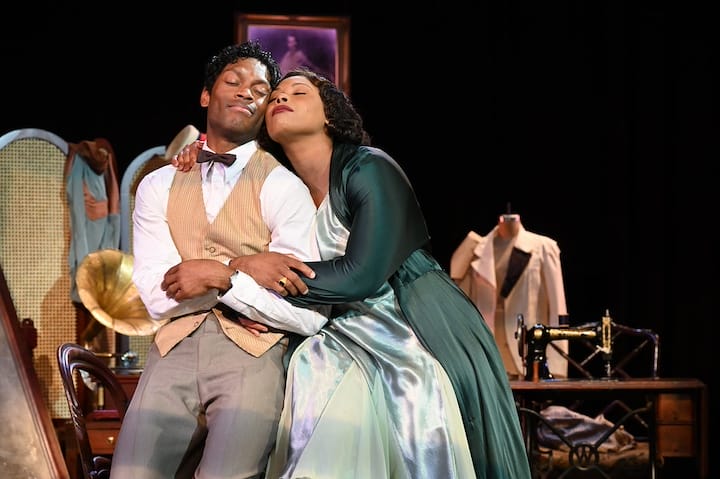 [CREDIT: Mark Turek] From left, Horne and West in Trinity Repertory Company’s season closer, “Blues for an Alabama Sky.”