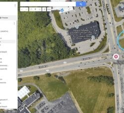 [CREDIT: City of Warwick] A map showing the location of the press conference announcing the city's red light cameras program, where one of the cameras will be installed.