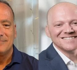 [CREDIT: WP Composite] From left, Robert DeLellis, Dist. 5 candidate and Richard Houle, Dist. 3 candidate in the Coventry Special Election Tuesday, Aug. 5. The two are the likely new Town Council members for their districts with more than 90% of the vote each, according to early voting results.