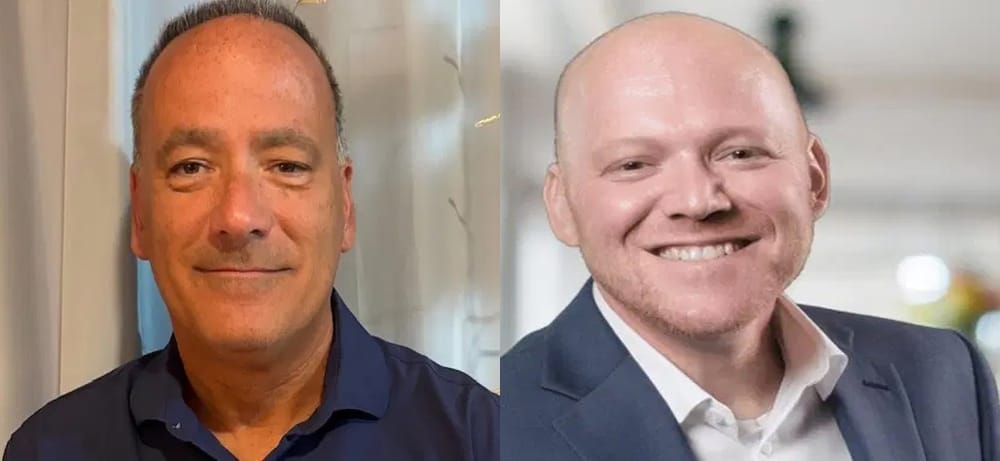 [CREDIT: WP Composite] From left, Robert DeLellis, Dist. 5 candidate and Richard Houle, Dist. 3 candidate in the Coventry Special Election Tuesday, Aug. 5. The two are the likely new Town Council members for their districts with more than 90% of the vote each, according to early voting results.