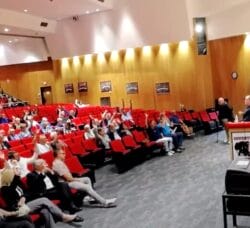 [CREDIT: Town of Coventry] The Coventry Redevelopment Agency hosted the Johnson’s Pond Redevelopment Area and Public Use Determination Community Workshop Thursday night.