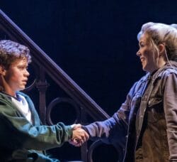 [CREDIT: PPAC] Adam Grant Morrison (Albus Potter) and Julia Nightingale (Delphi Diggory) in PPAC's "Harry Potter and the Cursed Child," playing the next two weeks.