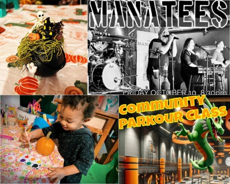 [Credit: WP Composite] This week’s Coventry Weekend Events in Coventry, RI include live music at Old Theater Restaurant and Lounge, community parkour classes, pumpkin painting, terrarium making, and the usual goat events.