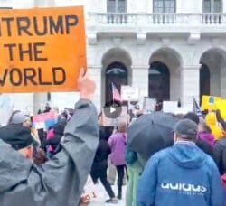 [CREDIT: Jim Taylor] Thousands attended the third 'No Kings' nation-wide rally June 14 at the State House. Rallies were held in six other locations