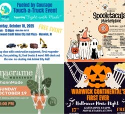 [Credit: WP Composite] This week’s Warwick Weekend Events include a Touch-a-Truck fundraiser, the Halloween Spooktacular marketplace, a crafting event at Proclamation Ale, and a Halloween movie night.