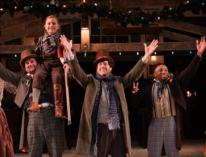 [CREDIT: Mark Turek] The ensemble cast of Trinity's "A Christmas Carol."