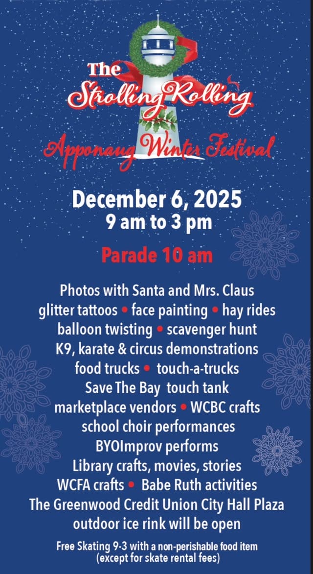 Warwick's third annual Winterfest is coming Dec. 6, 2025.