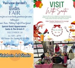 [Credit: WP Composite] This week’s Coventry Weekend Events in Coventry, RI include a winter fair, visits with Santa, a Christmas artisans market, ceramic classes, and several live music events at OTD.