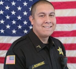 [CREDIT: Worcester County Sheriff’s Office] Officer Jonathan Rodriguez of Warwick, RI was sworn in as a Worcester County corrections officer this week.