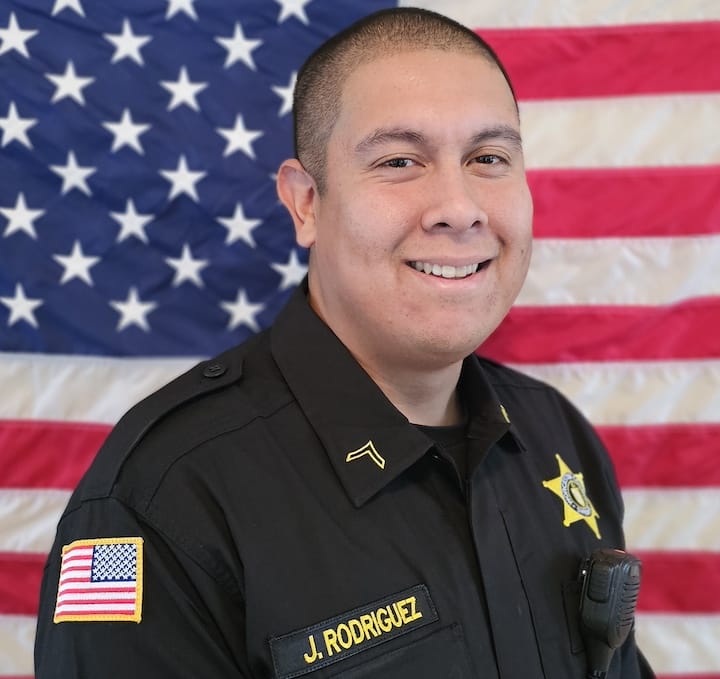 [CREDIT: Worcester County Sheriff’s Office] Officer Jonathan Rodriguez of Warwick, RI was sworn in as a Worcester County corrections officer this week.