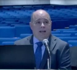 [CREDIT: WPS] Warwick Schools Director of Finance is Craig Enos speaks about unexpected costs in the FY2025 budget, including out-of-district placements of students.