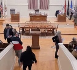 [CREDiT: City of Warwick] The Warwick City Council paused its meeting twice for several minutes to discuss the course of votes on Council President Anthony Sinapi's committee changes. The changes would have removed Councilman Ed Ladouceur as Finance Chair.