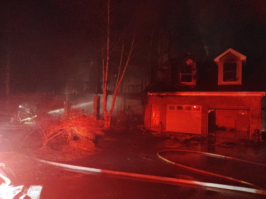 [CREDIT: RIBNS] Central Coventry Fire District firefighters were able to put out a 245 Lakehouse Drive fire April 14 at about 11:50 p.m.