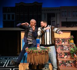 [CREDIT: Mark Turek] From left, Taavon Gamble as Kenneth, and Rudy Cabrera as Bert in Trinity Rep's 'Primary Trust' exploring friendship, community and change.