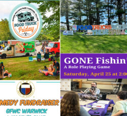 [CREDIT: WP Composite] Warwick Weekend events include more Food Trucks, a comedy fundraiser, and a Dungeons & Dragons game at the library.